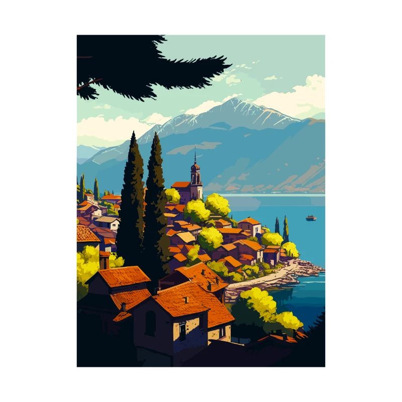 Église du lac de l’île d’Ohrid de Saint-Jean-de-Macédoine