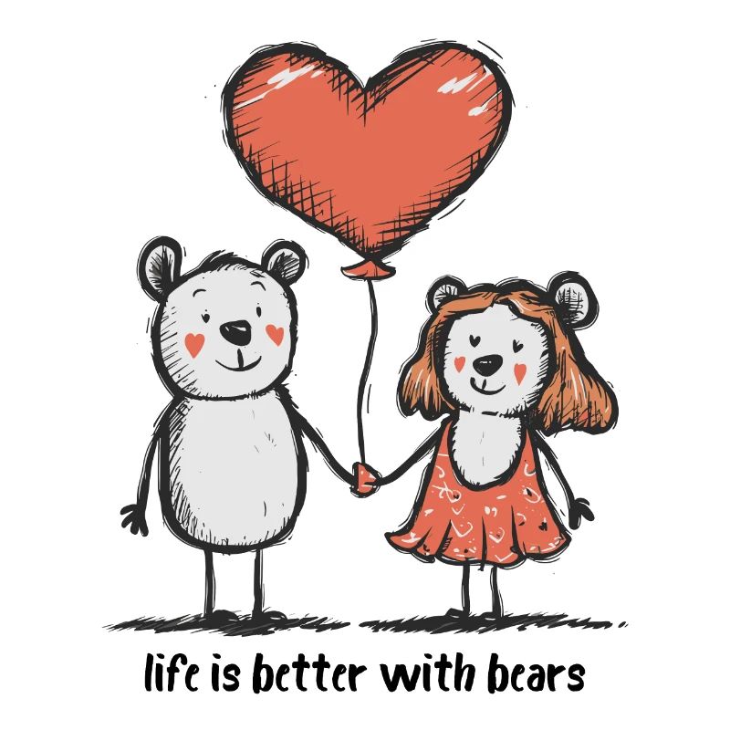 Bears, Lovers, Stick Figures, Couples, Animals