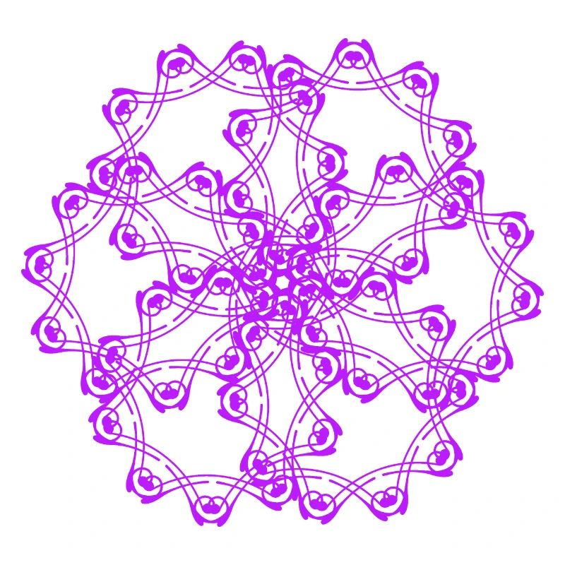 Random patterns circled