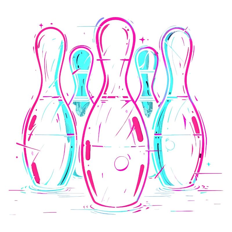 Bowling rétro Synthwave