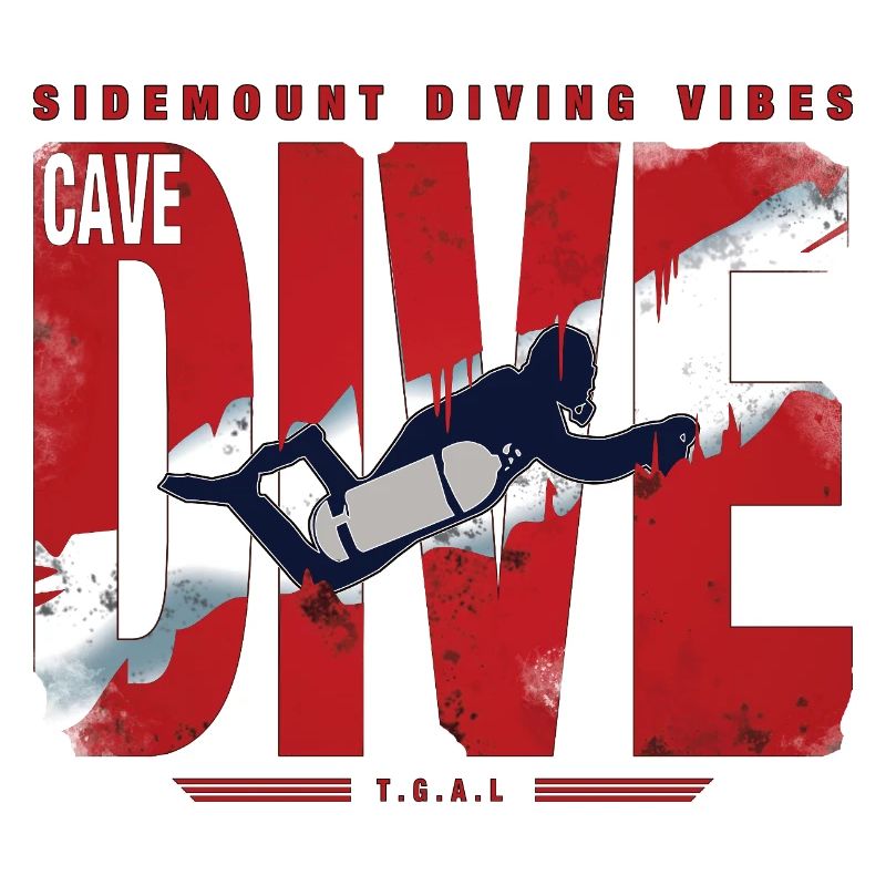 Plongée Cave Diver Graphique