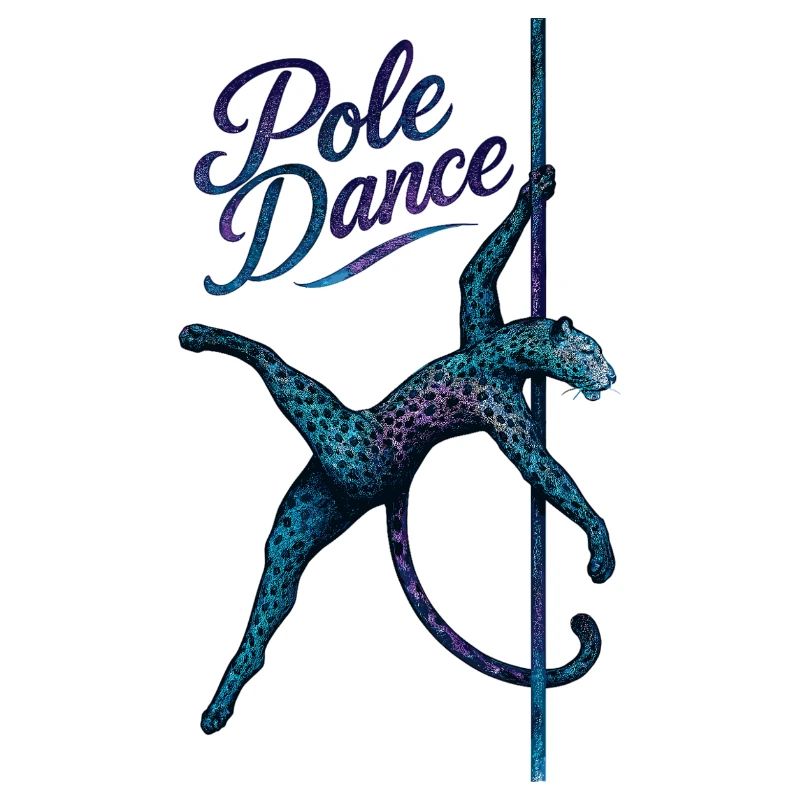 Pole Dance Leopardin Poledancerin Stange Geschenk