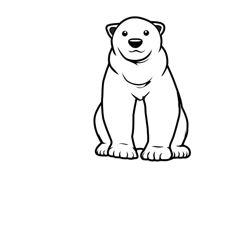Junge mag Eisbären Expedition Wilde Tiere