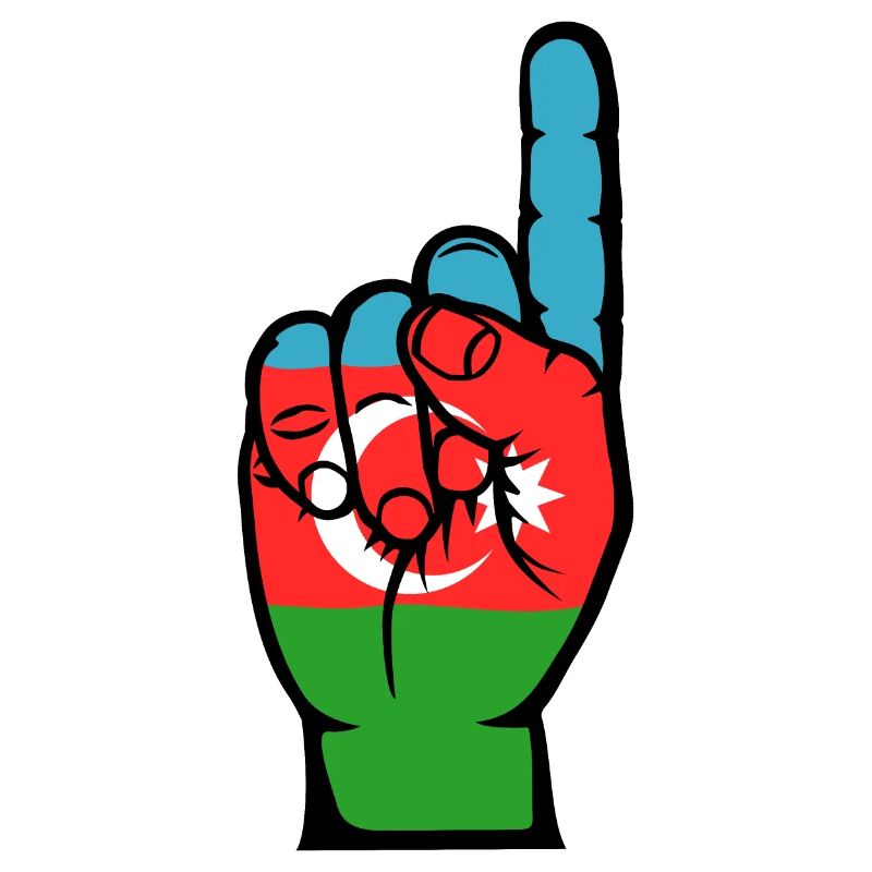 Drapeau de l’Azerbaïdjan numéro 1