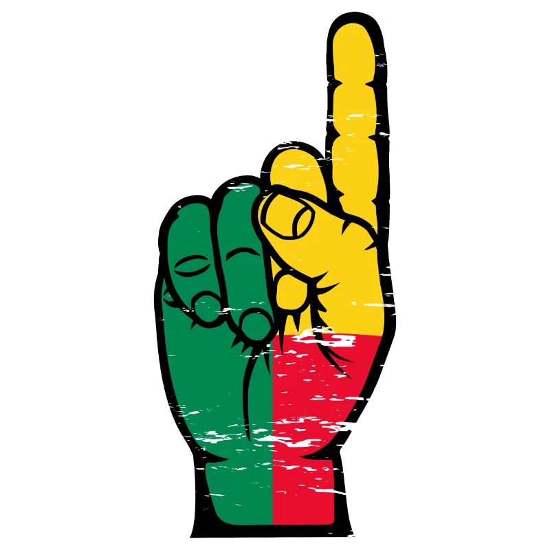 Drapeau du Bénin numéro 1 utilisé