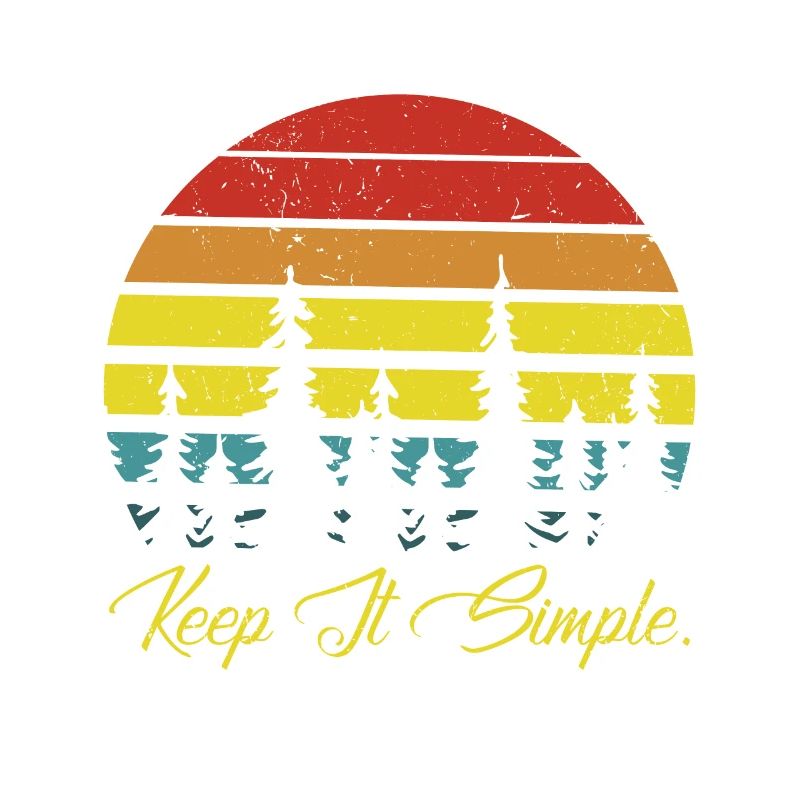 Camping Keep It Simple Tee Shirt