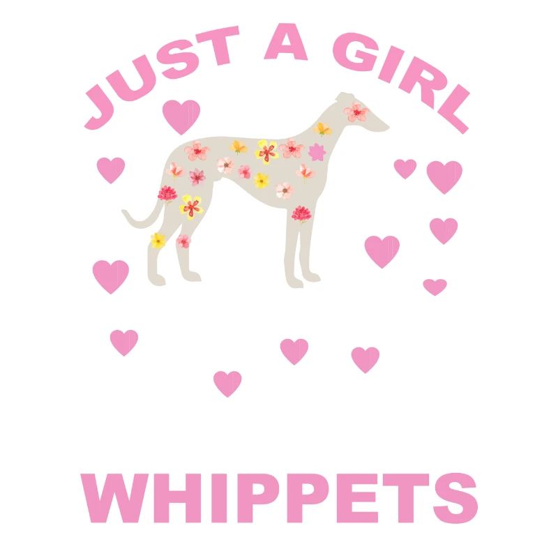 Nur ein Mädchen, das Whippets liebt