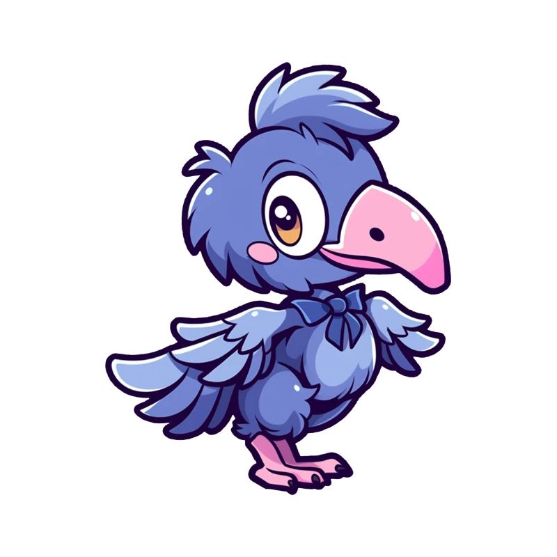 Cute shoebill dancing