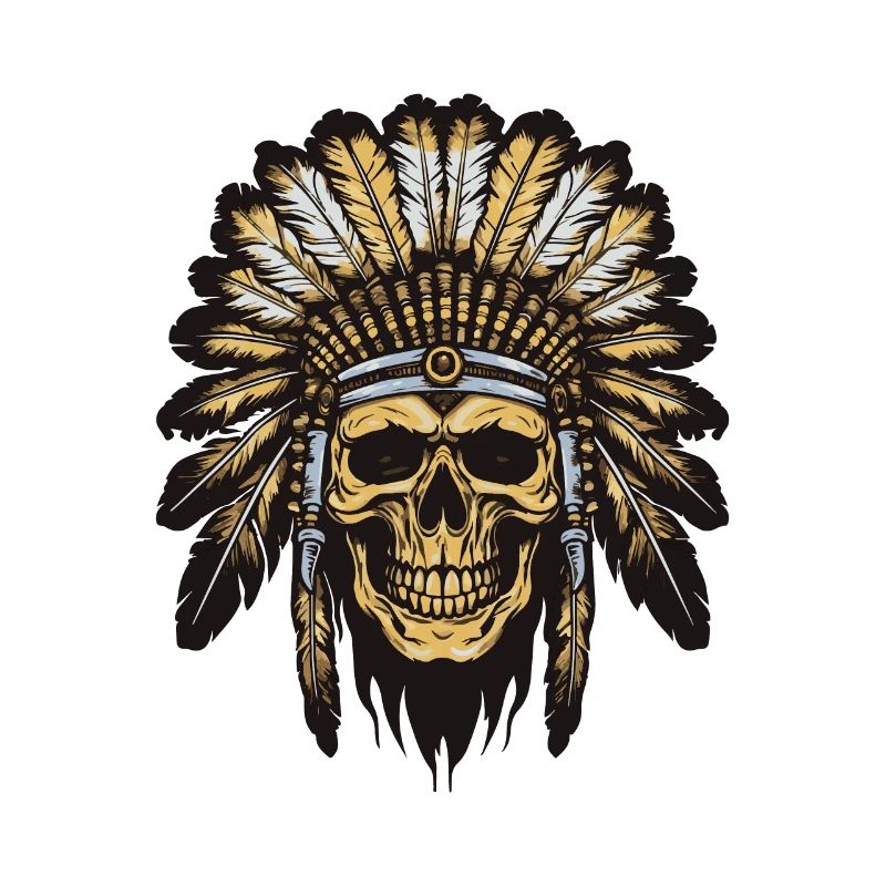 Apache Indian Chief Skull