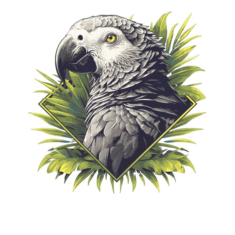 Perroquets gris d’Afrique