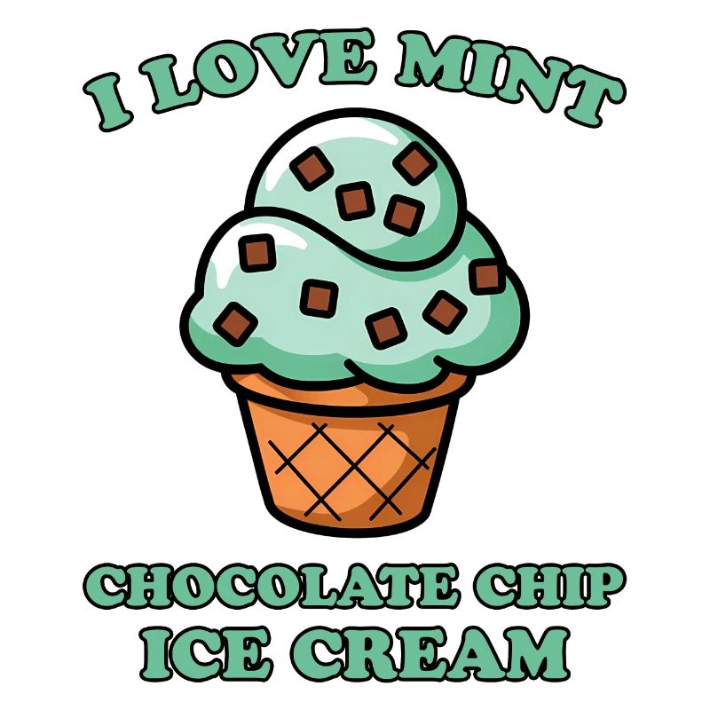 Schoko Minz Eis Spruch Lustiges Minz Eis Geschenk