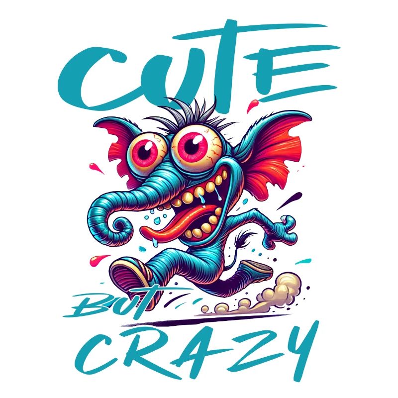 Cute but Crazy Elephant Comic Style