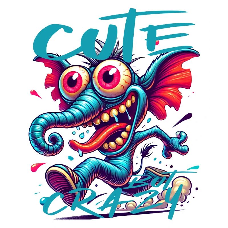 Cute but Crazy Elephant Comic Style