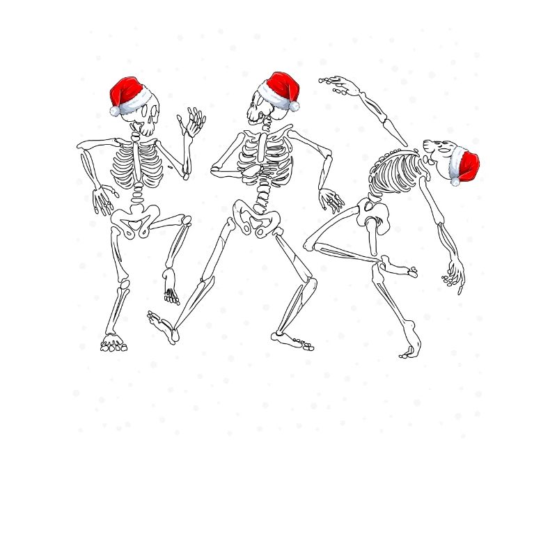 Skeleton Christmas Dancing Funny