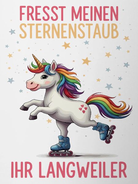 Rollschuh Einhorn