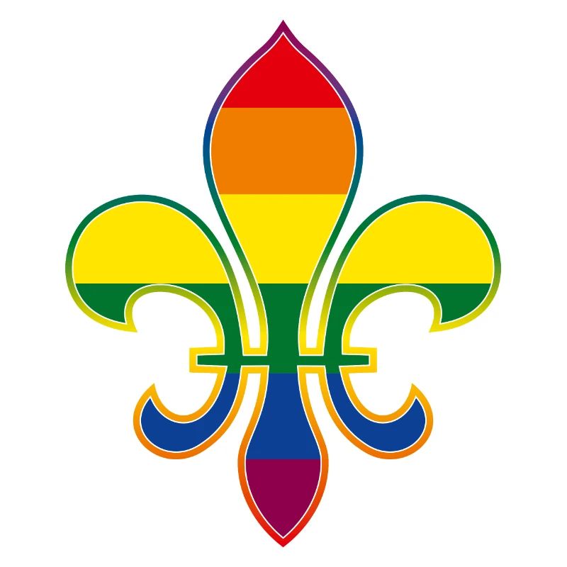 Fleur de Lys / Fleur de Lis rainbow