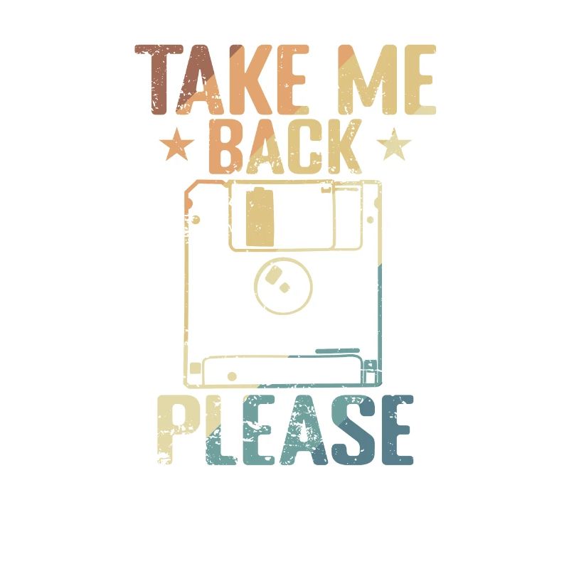 Take me back Please Floppy Disk Module de stockage rétro