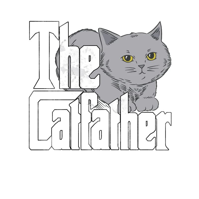 Cat Dad The Catfather Crazy Cat Father Kitty Daddy