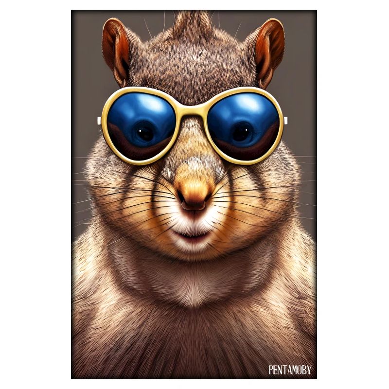 Eichhörnchen Sonnenbrille Wildtier Waldtier Wald