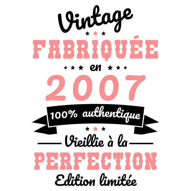 Anniversaire 18 ans - Vintage 2007