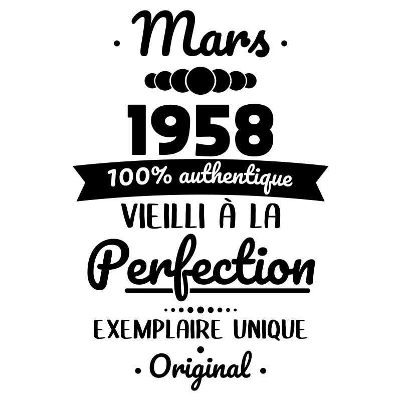 Anniversaire 65 ans - Mars 1958 Original