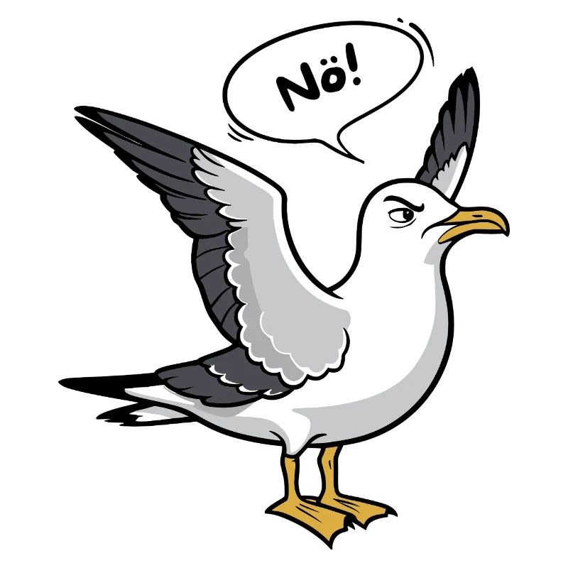« Nope » Seagull - Conception de la mer du Nord