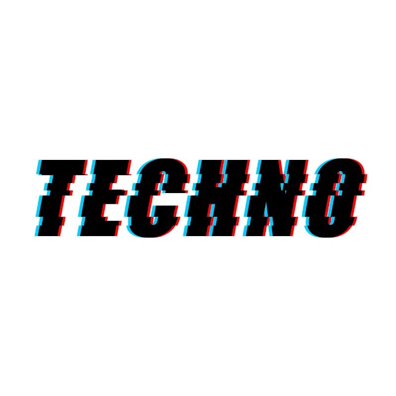 Techno Waves Trippy Psychedelic