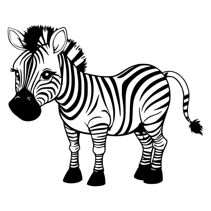 Zebra as vector graphic