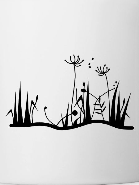 Blumen und Gräser