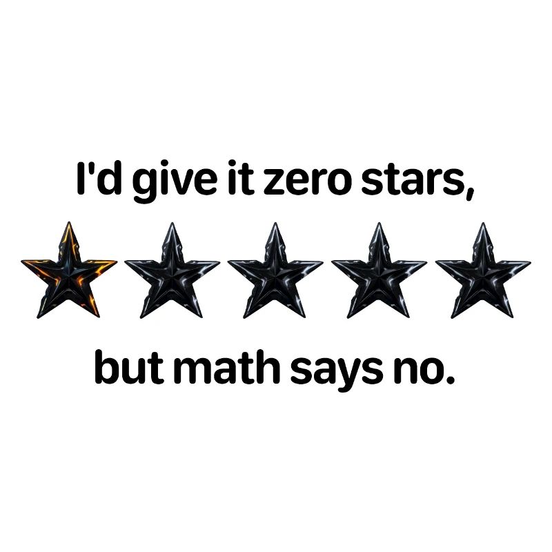 Zero Stars Math Comedy