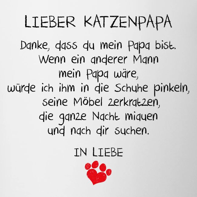 Lieber Katzenpapa
