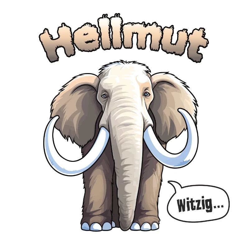 Elefant Weißes Helles Mammut Hellmut Helmut