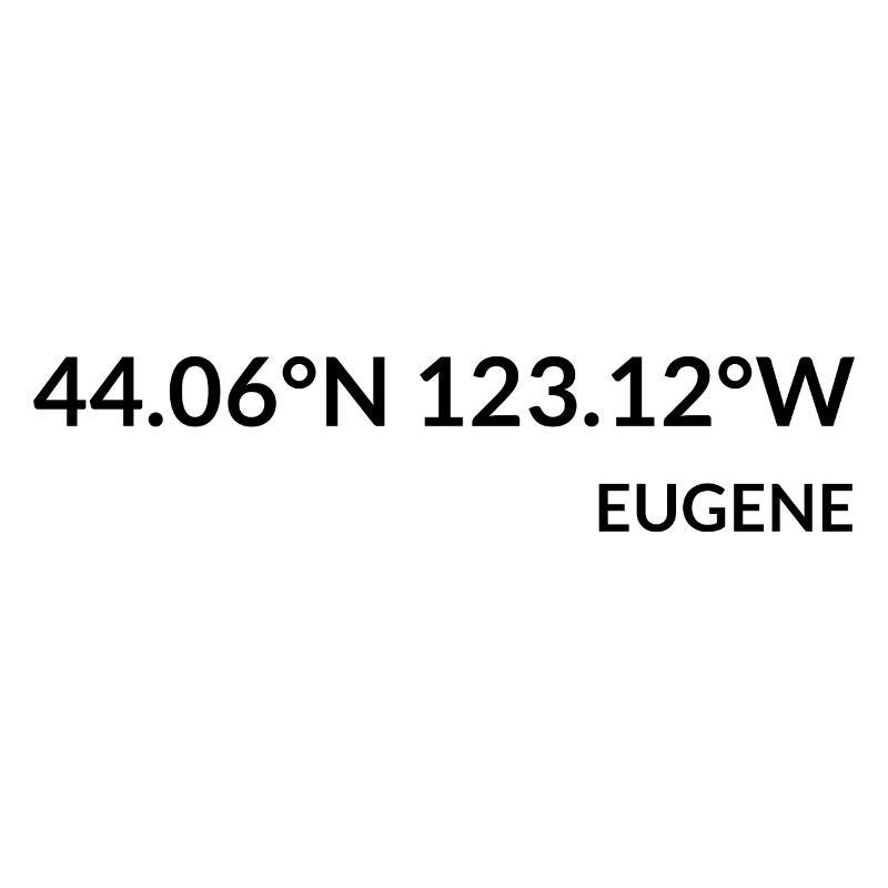 Eugene, Oregon, USA Coordinates