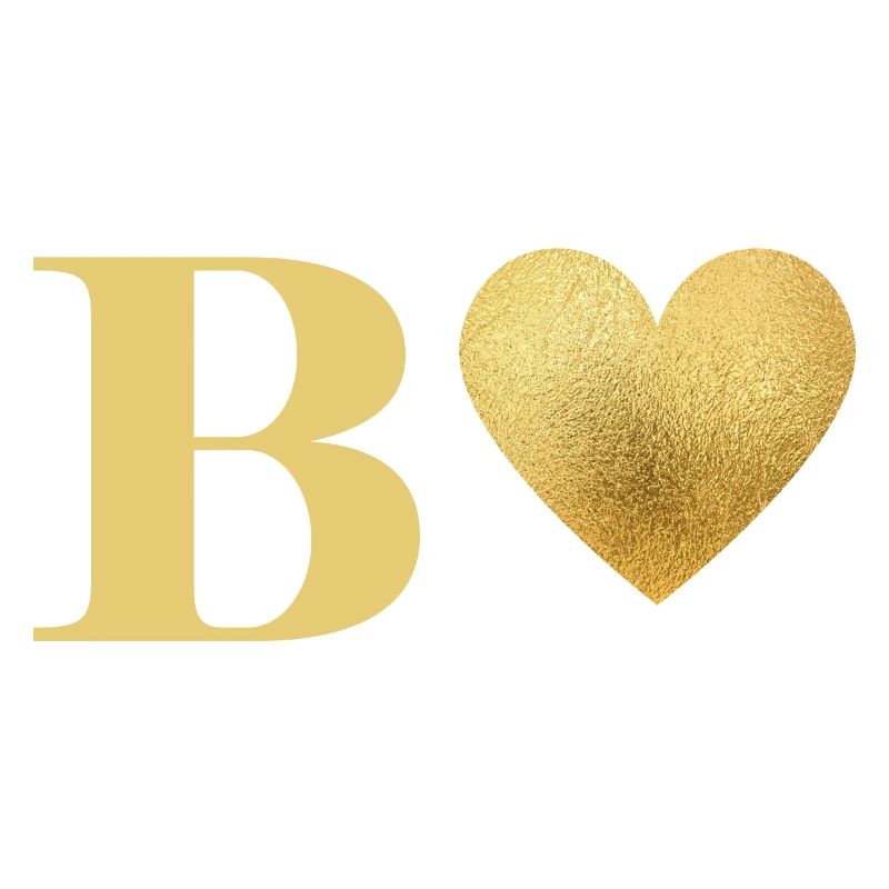 Buchstabe b Goldenes Herz