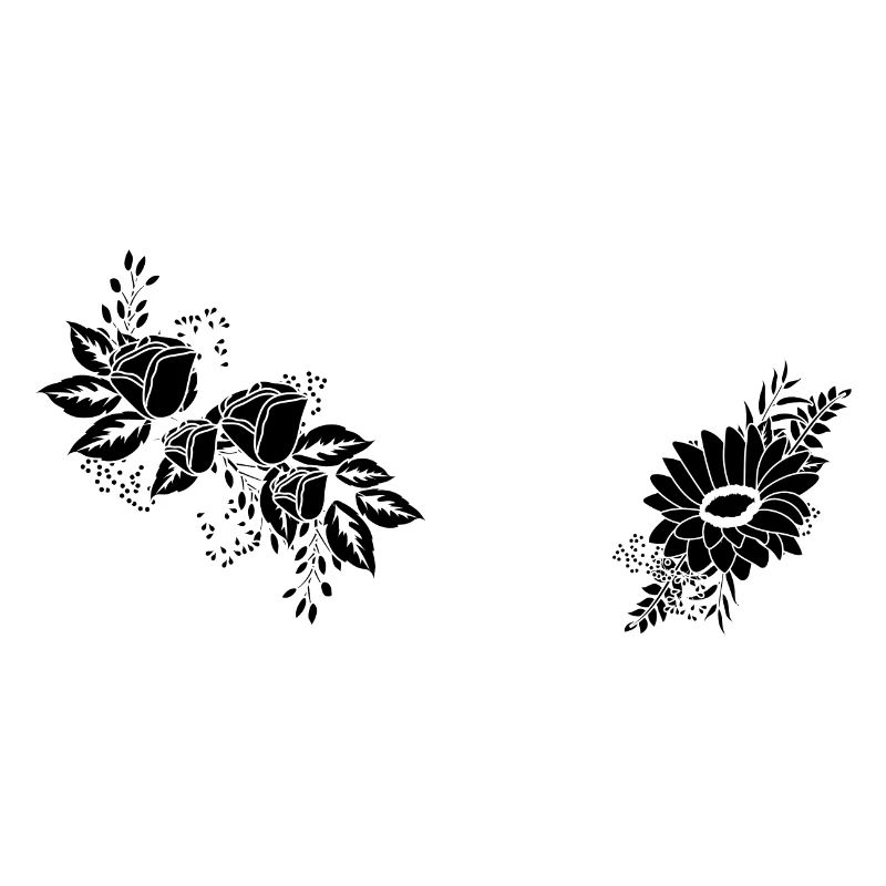 Nummer 84 Schwarze Blumen - 84. Blumengeburtstag