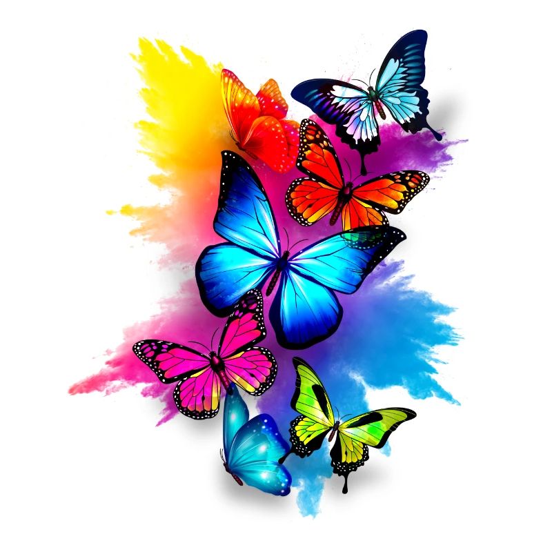 Butterfly Splash Coloré