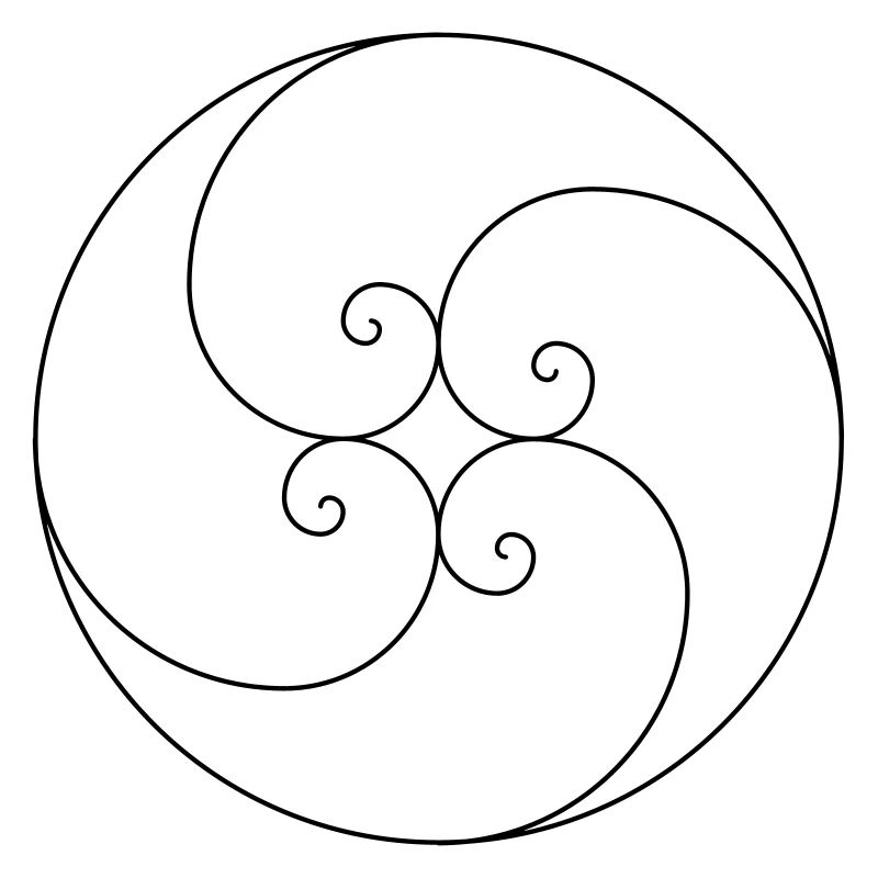 Fibonacci Spirals Golden Ratio Geometry Phi