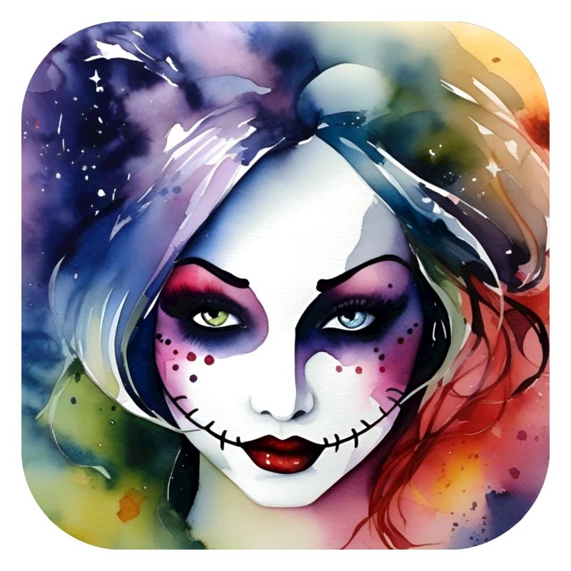Cooles Harlequin Gothic Mädchen