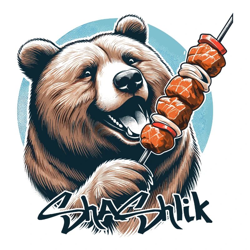 Shashlik Meat Skewer Bear Gift