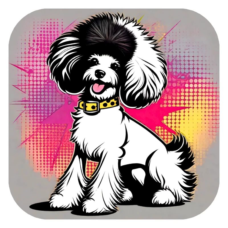 Caniche punk mignon