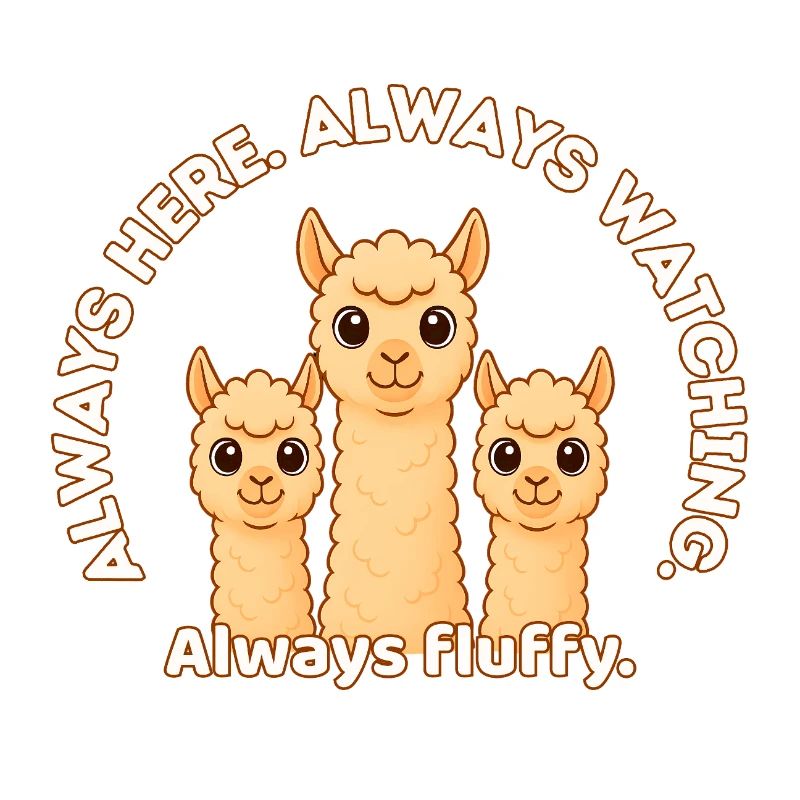 Always Watching and Fluffy – Fluffy Alpacas