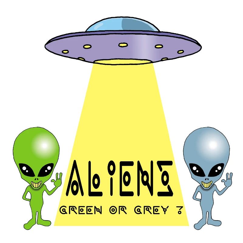 Grün oder grau außerirdisch?
