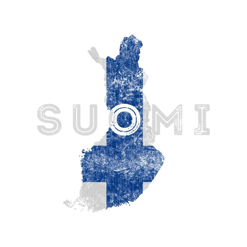 Finlande forme et drapeau