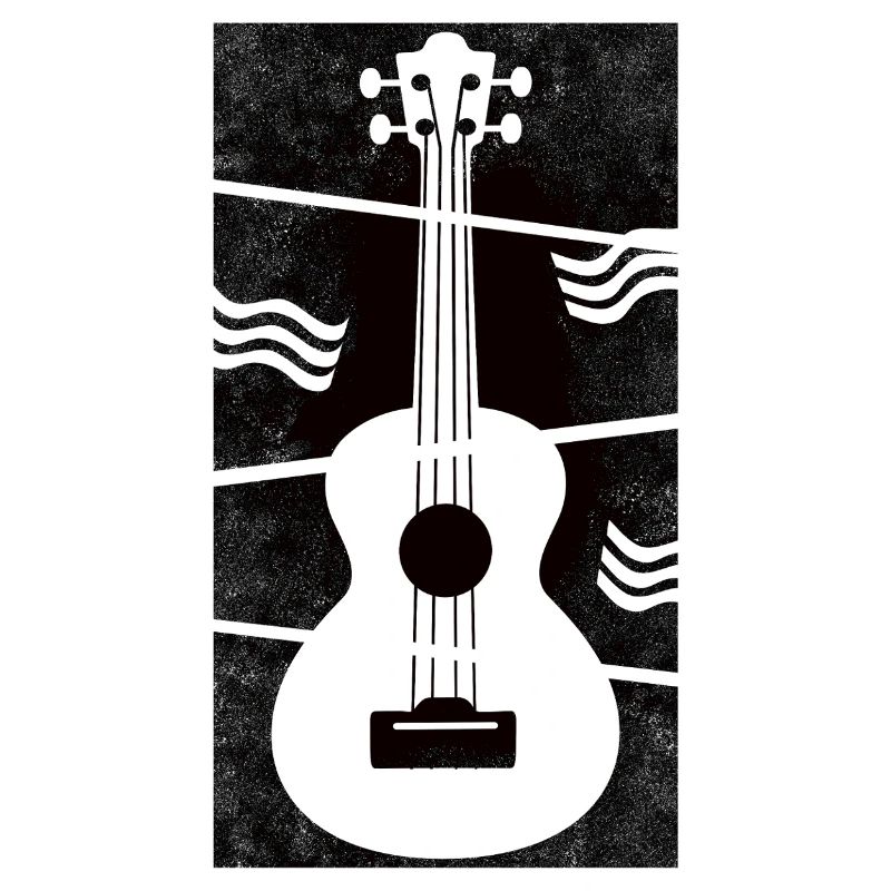 Ukulele meets geometry black
