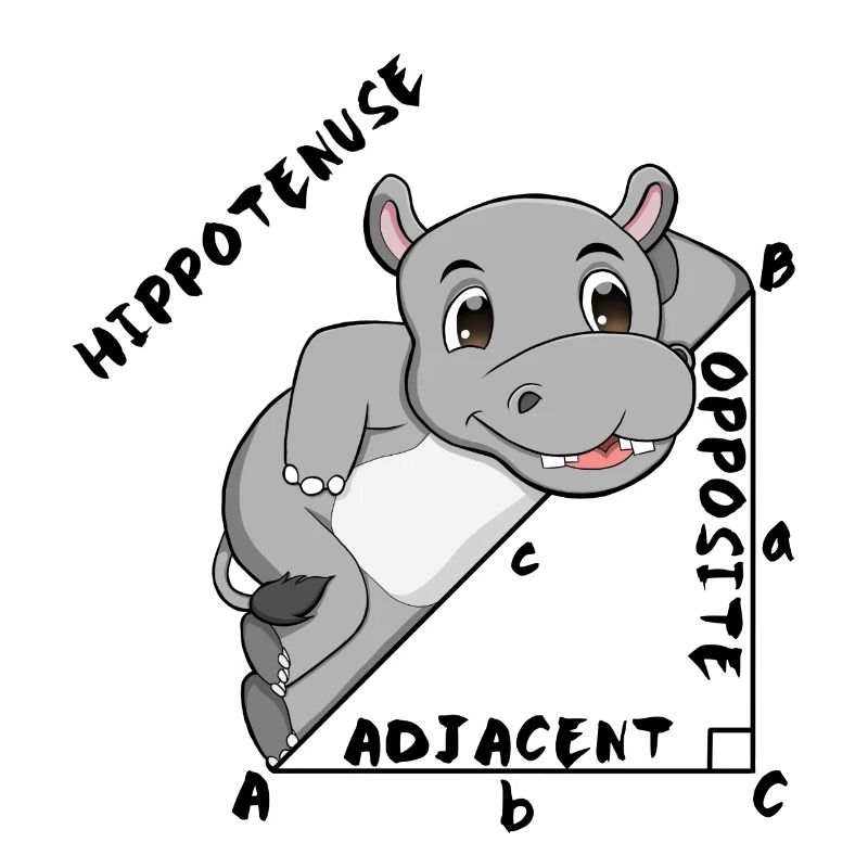 Hippotenuse Cool Fun Shirt Pythagoras Mathe Lovers