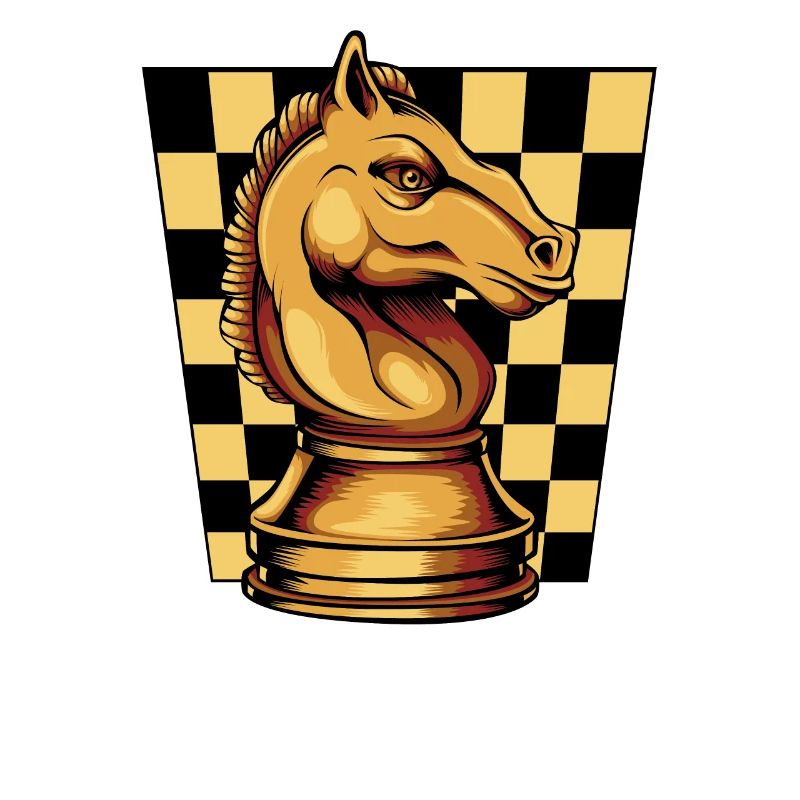 Pièce d'échecs Springer Chessboard
