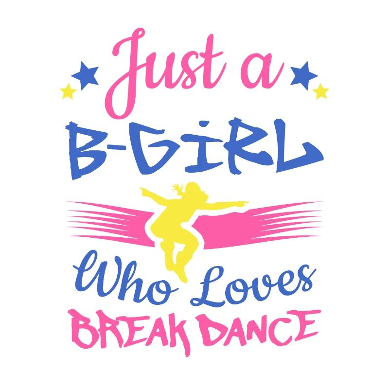 Breakdancer B-Mädchen, das Breakdance liebt