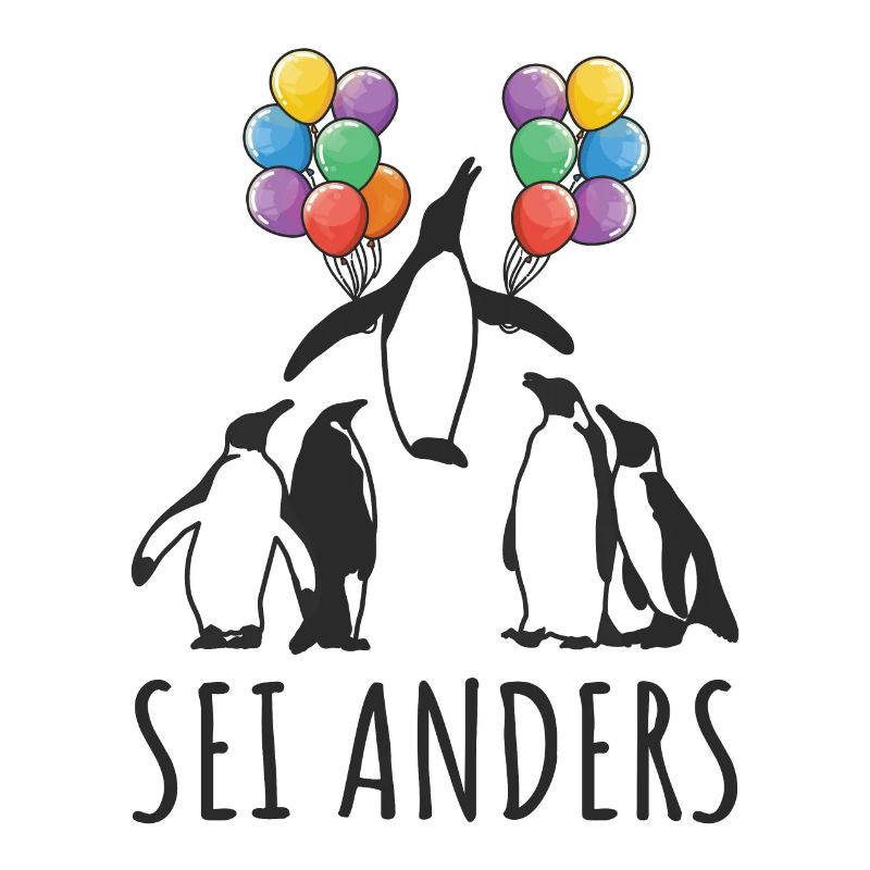 Motivation Sei Anders Pinguin Kreative Menschen