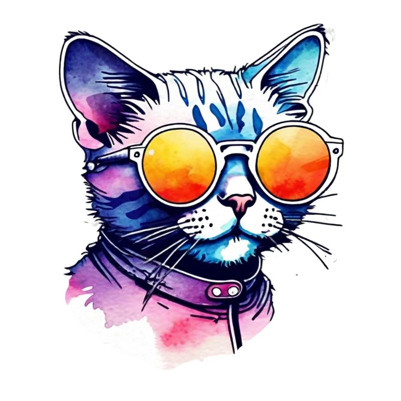 Katze oder Kätzchen - Niedlich - Sonnenbrille