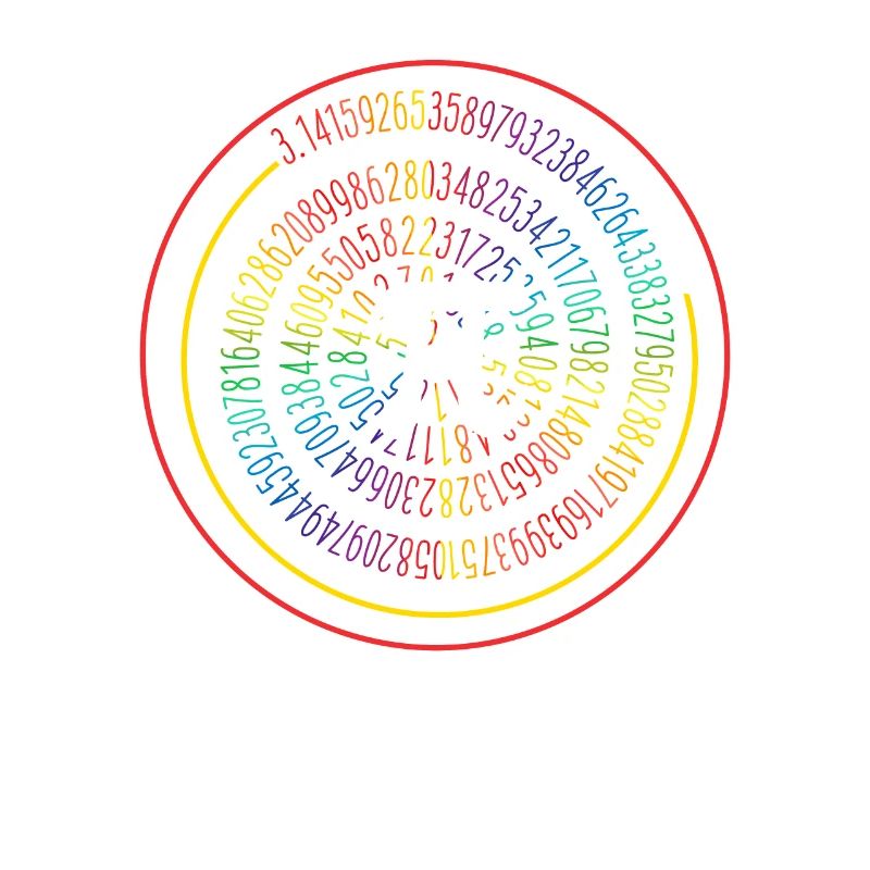 3.14 Pop Art Spirale Math Science Geek